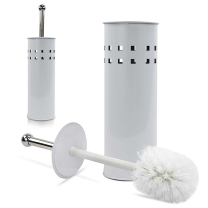 3 Litre Bathroom Pedal Rubbish Waste Bin and Toilet Brush Holder Set